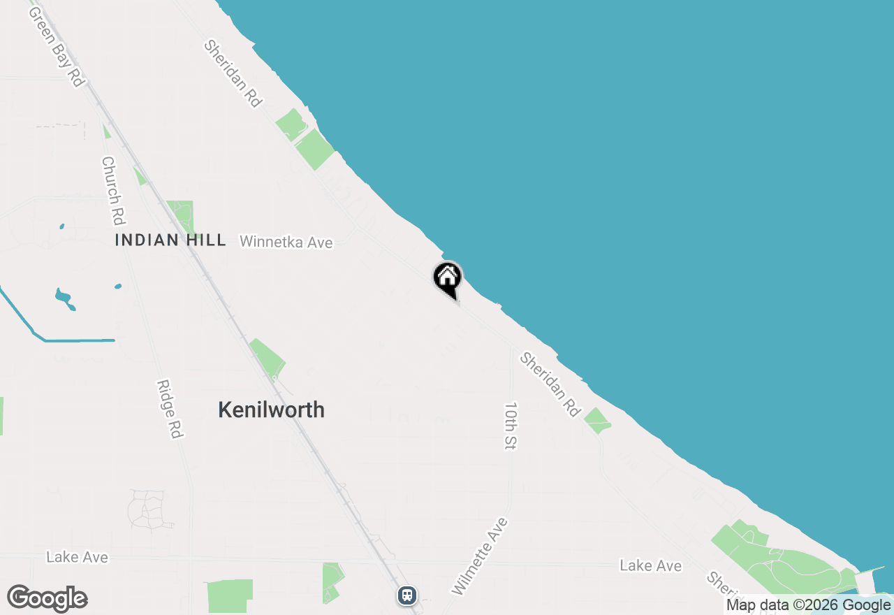 Map of 224 Sheridan Road, Kenilworth, IL 60043