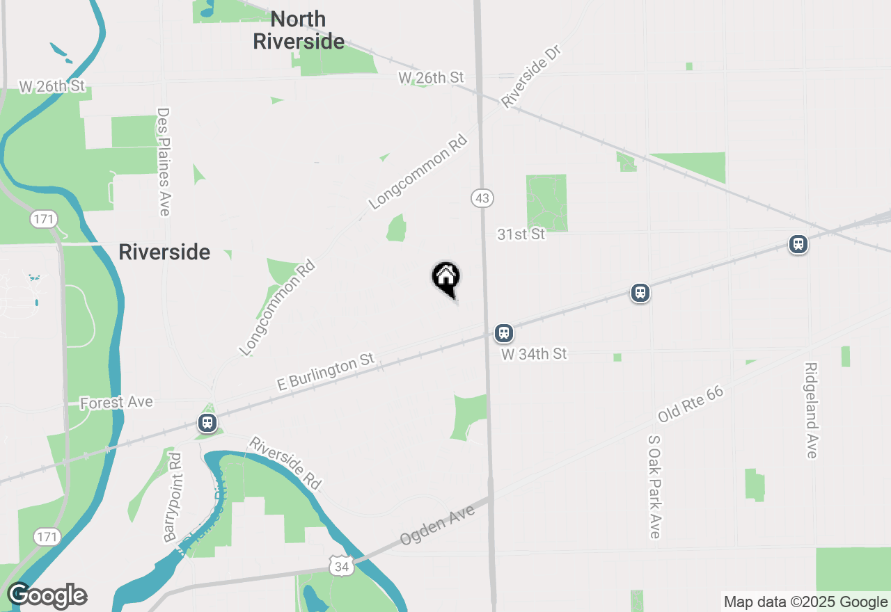 Map of 404 Herrick Road, Riverside, IL 60546