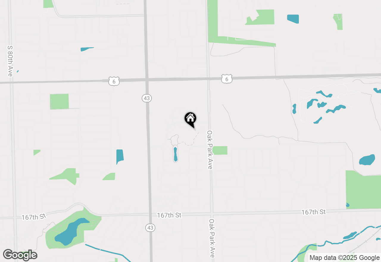 Map of 6919 Lexington Court, Tinley Park, IL 60477