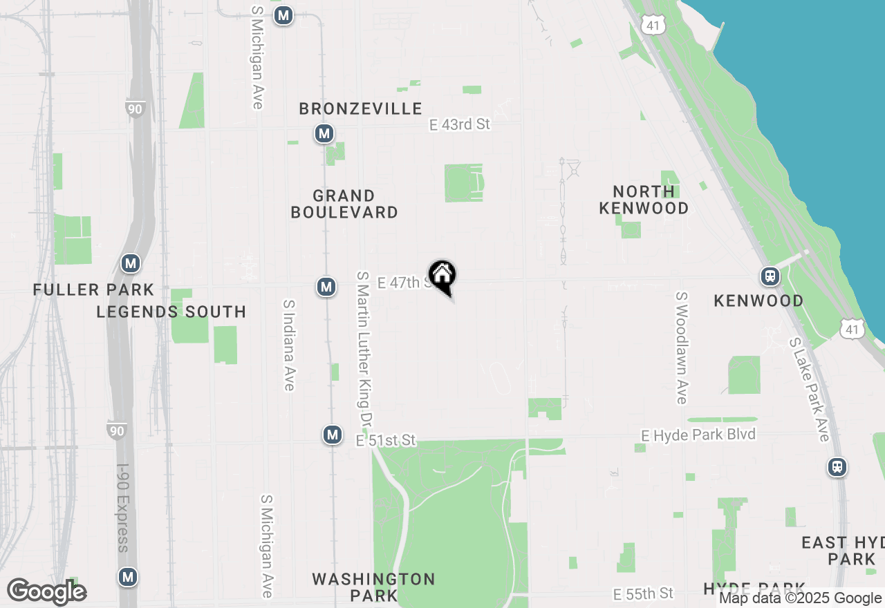 Map of 4734 S Saint Lawrence Avenue #1N, Chicago, IL 60615