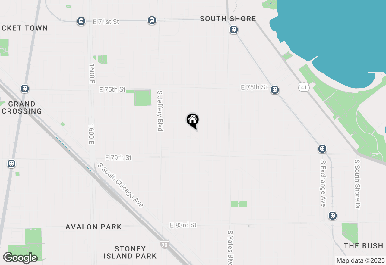 Map of 7740 S Paxton Avenue, Chicago, IL 60649