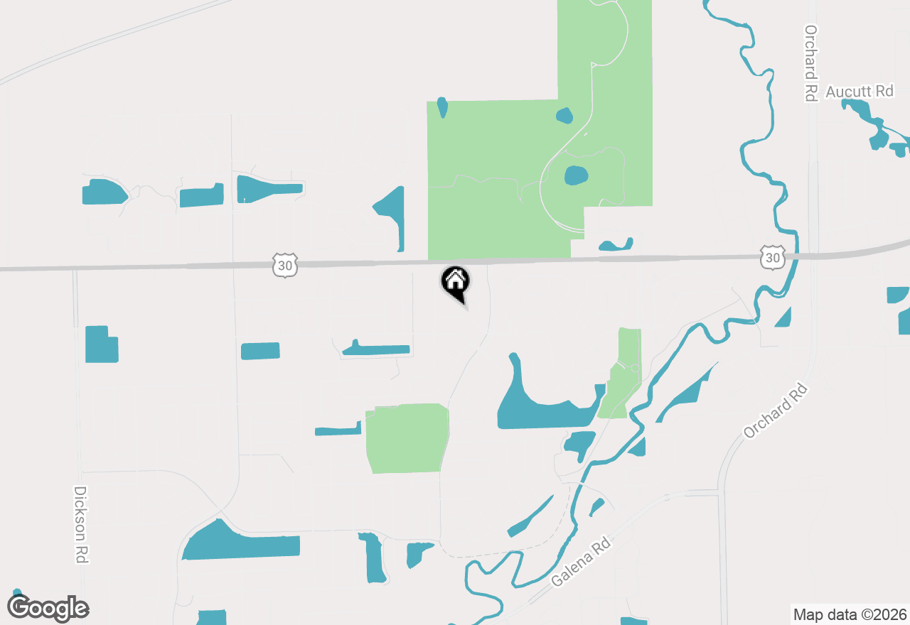 Map of 2822 Oakmont Drive, Montgomery, IL 60538