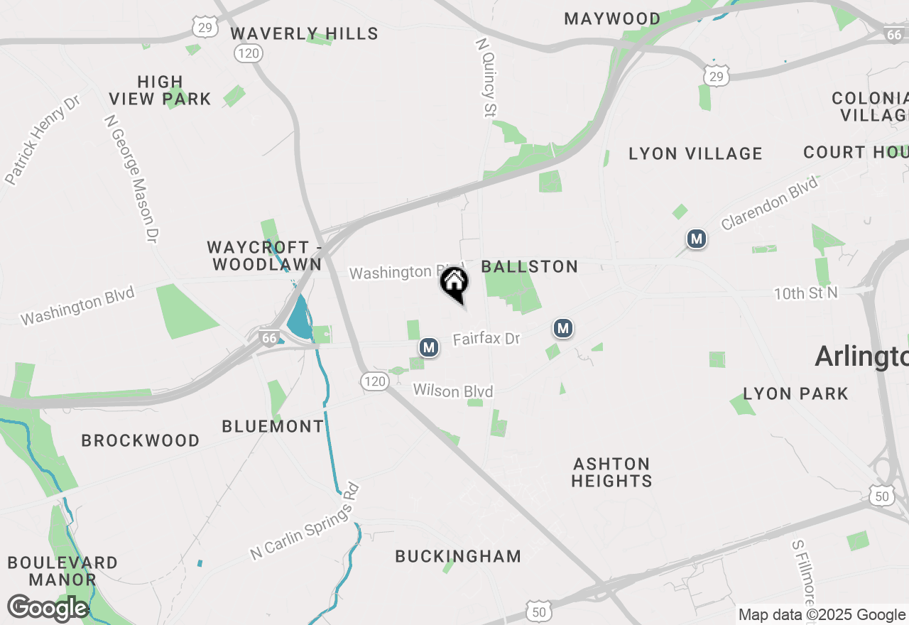 Map of 1050 N Randolph Street, Arlington, VA 22201