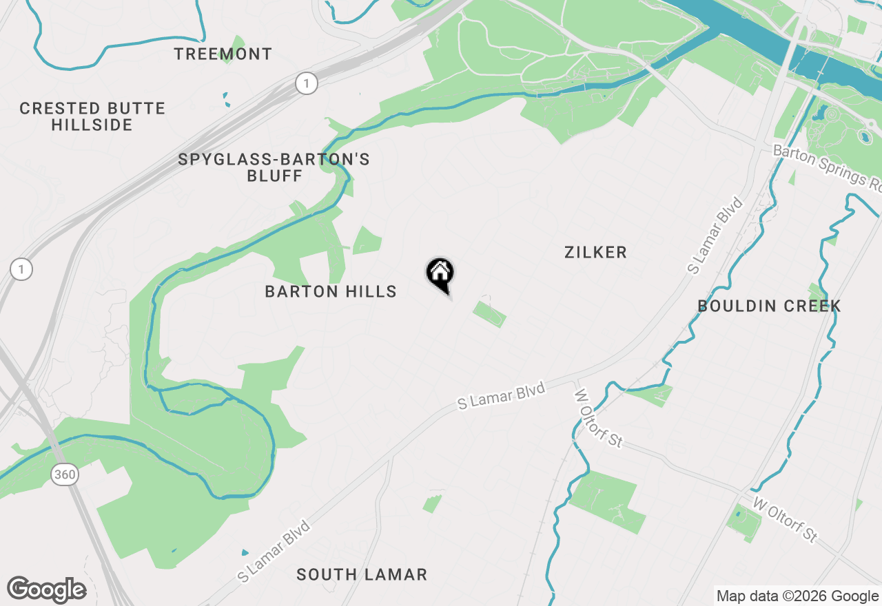 Map of 2105 Rabb Road, Austin, TX 78704