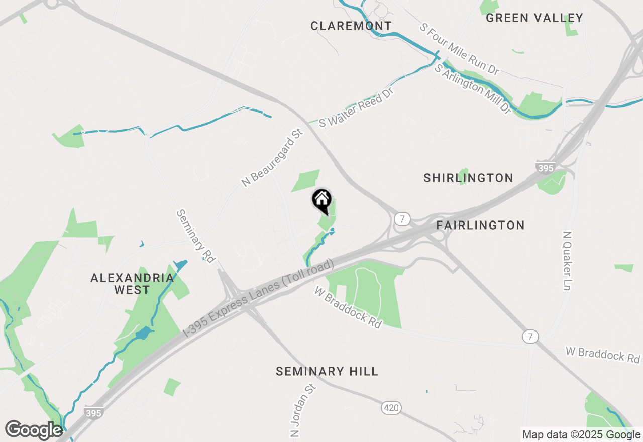 Map of 4560 Strutfield Lane #1212, Alexandria, VA 22311