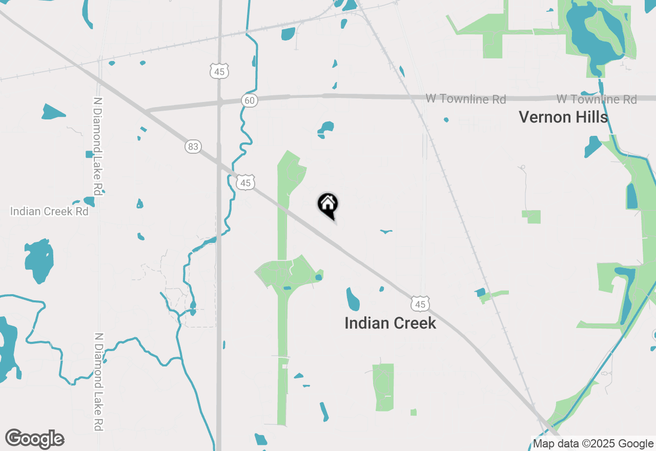 Map of 334 Bloomfield Court, Vernon Hills, IL 60061