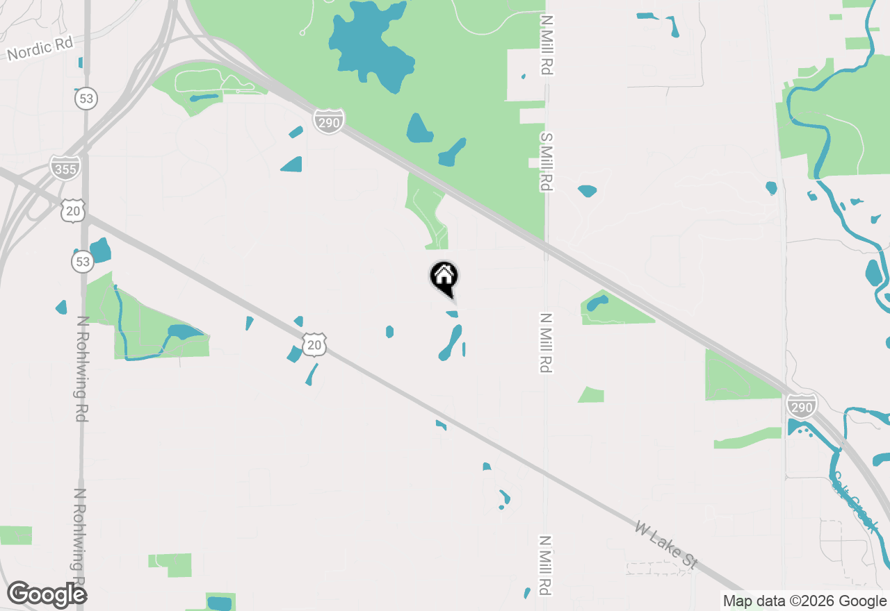 Map of 909 W Surrey Road, Addison, IL 60101