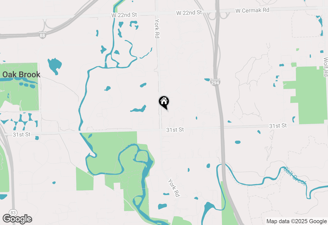 Map of 16 Chatham Lane, Oak Brook, IL 60523