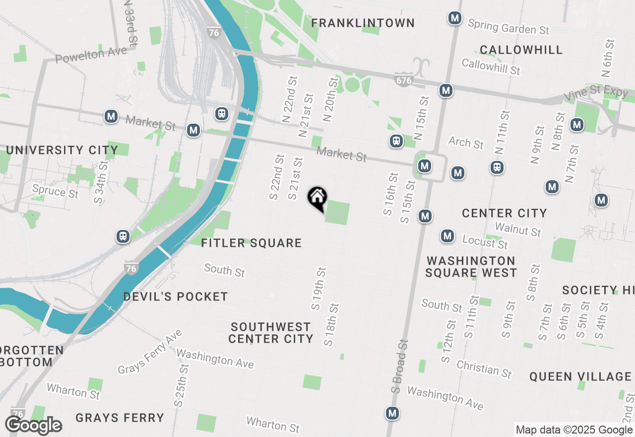 Map of 224 W Rittenhouse Square #1704, Philadelphia, PA 19103