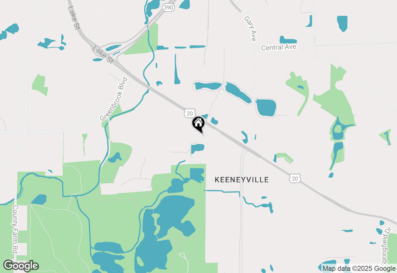 Map of 5521 Cambridge Way, Hanover Park, IL 60133