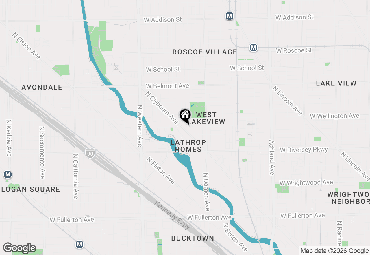 Map of 2923 N Clybourn Avenue #403, Chicago, IL 60618