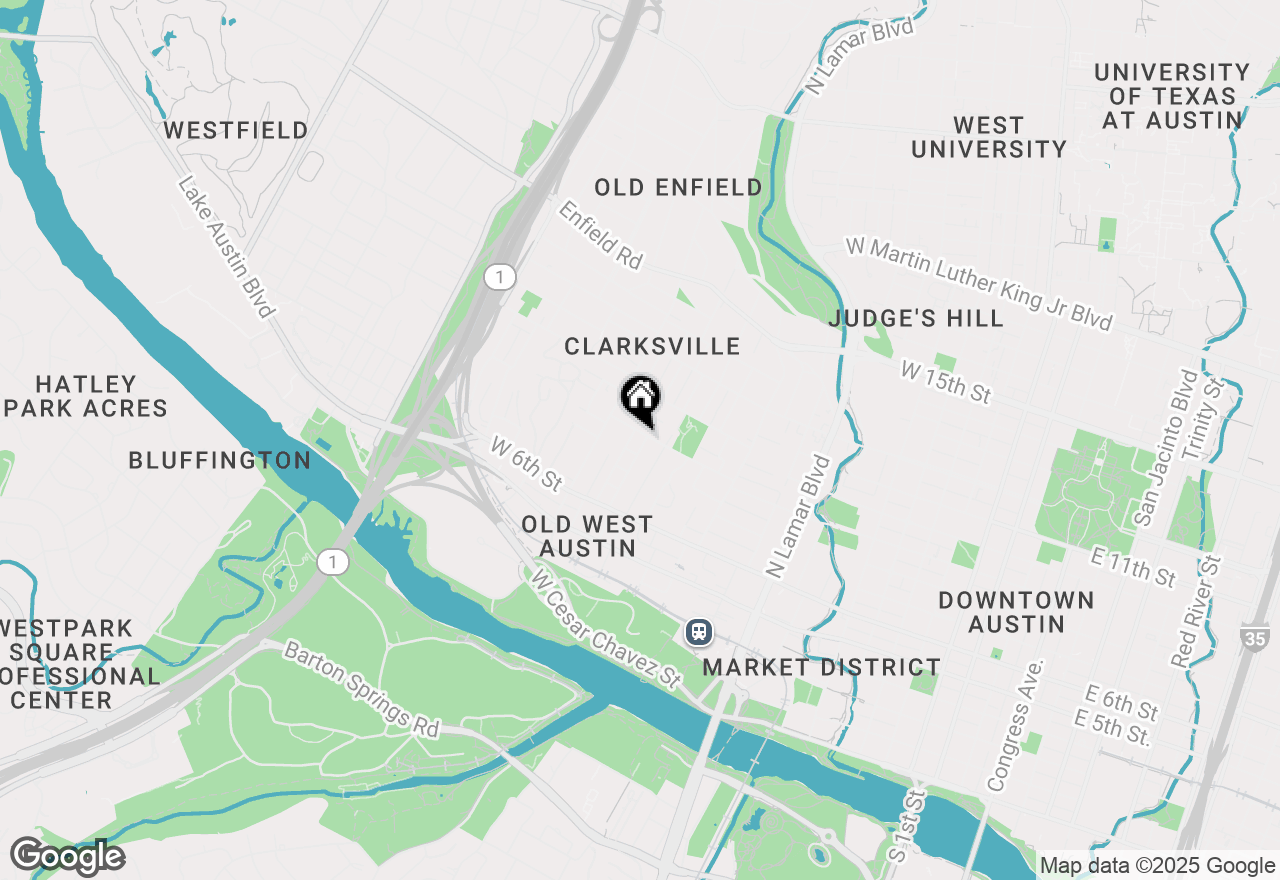 Map of 1501 W 9th St #C, Austin, TX 78703