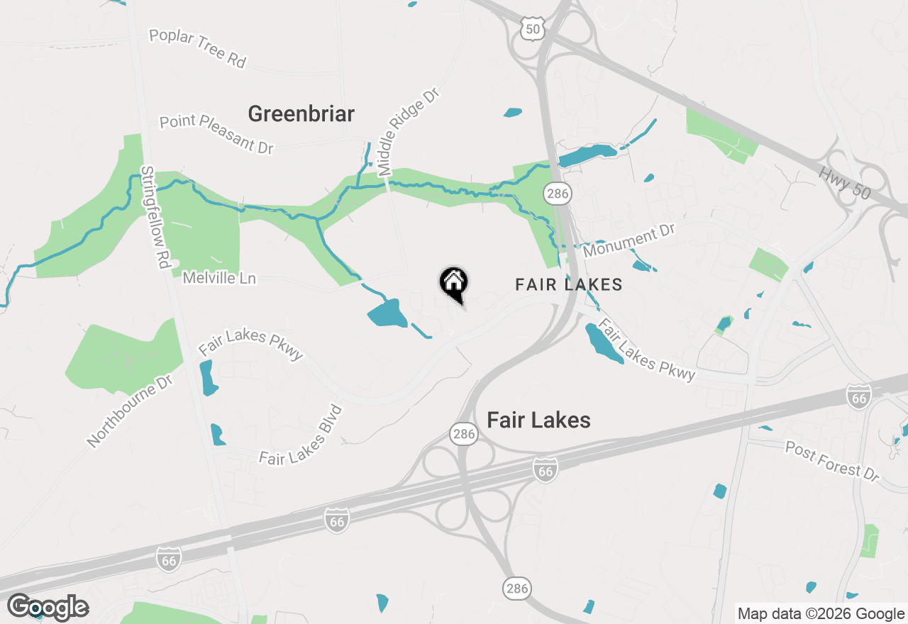Map of 12885 Fair Briar Lane, Fairfax, VA 22033