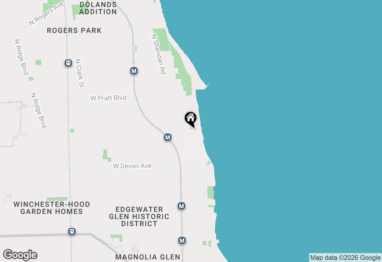 Map of 1038 W Loyola Avenue #3, Chicago, IL 60626