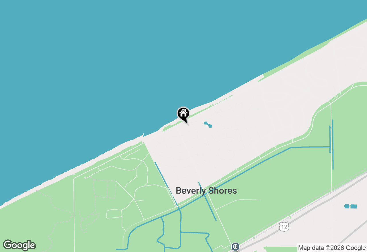 Map of 5 E Lake Front Drive, Beverly Shores, IN 46301