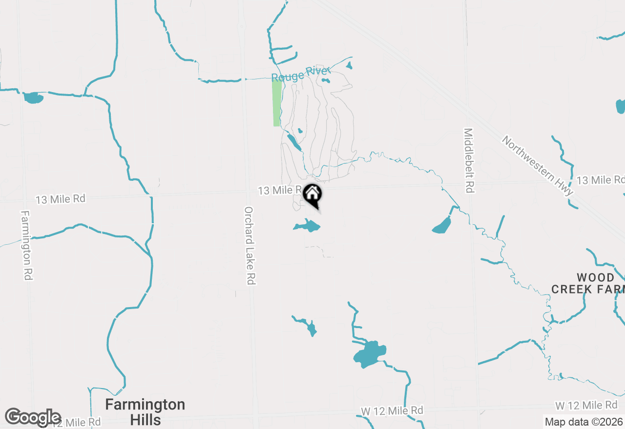 Map of 29426 Glenoaks, Farmington Hills, MI 48334