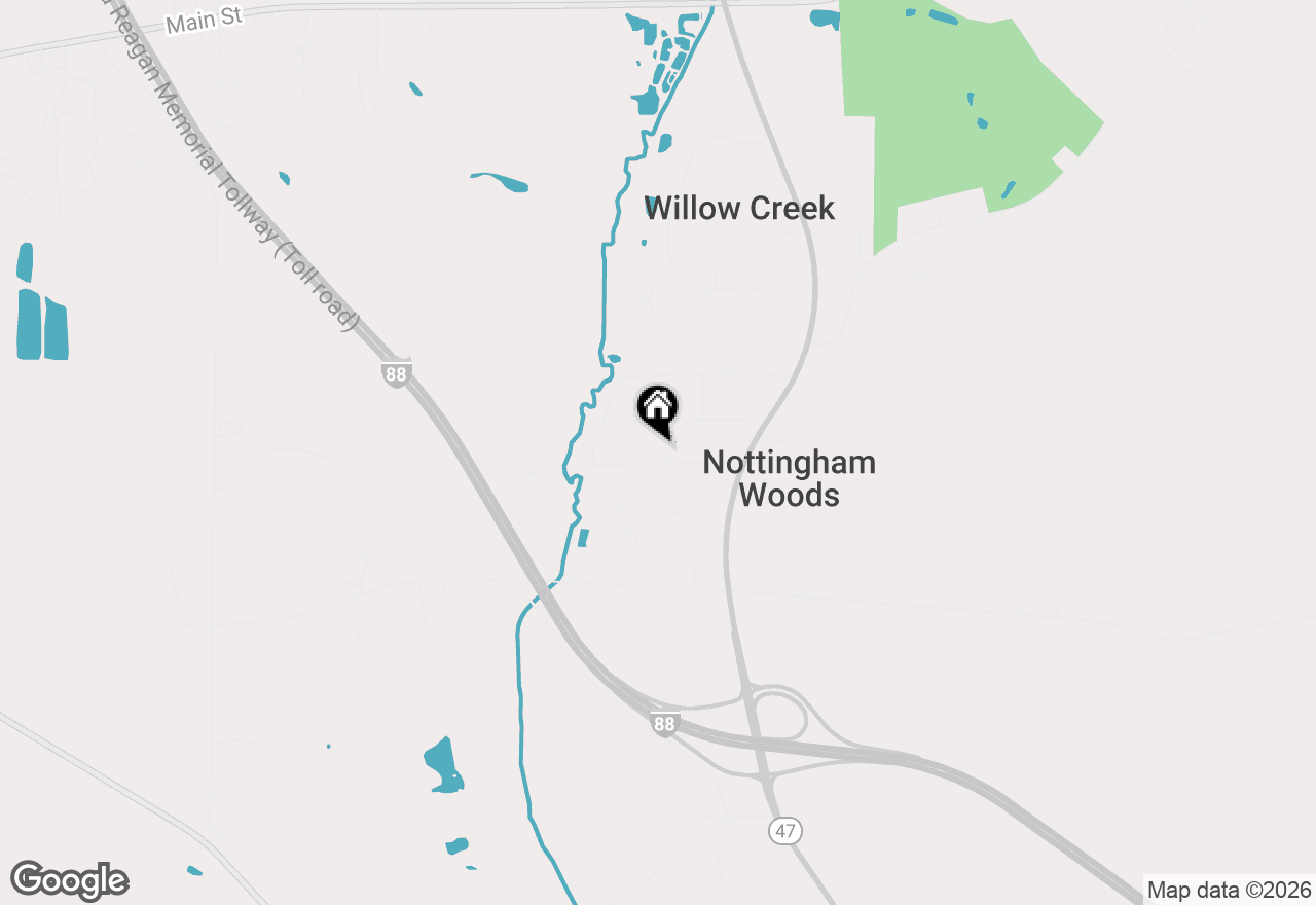 Map of 2S724 Oakwood Terrace, Elburn, IL 60119