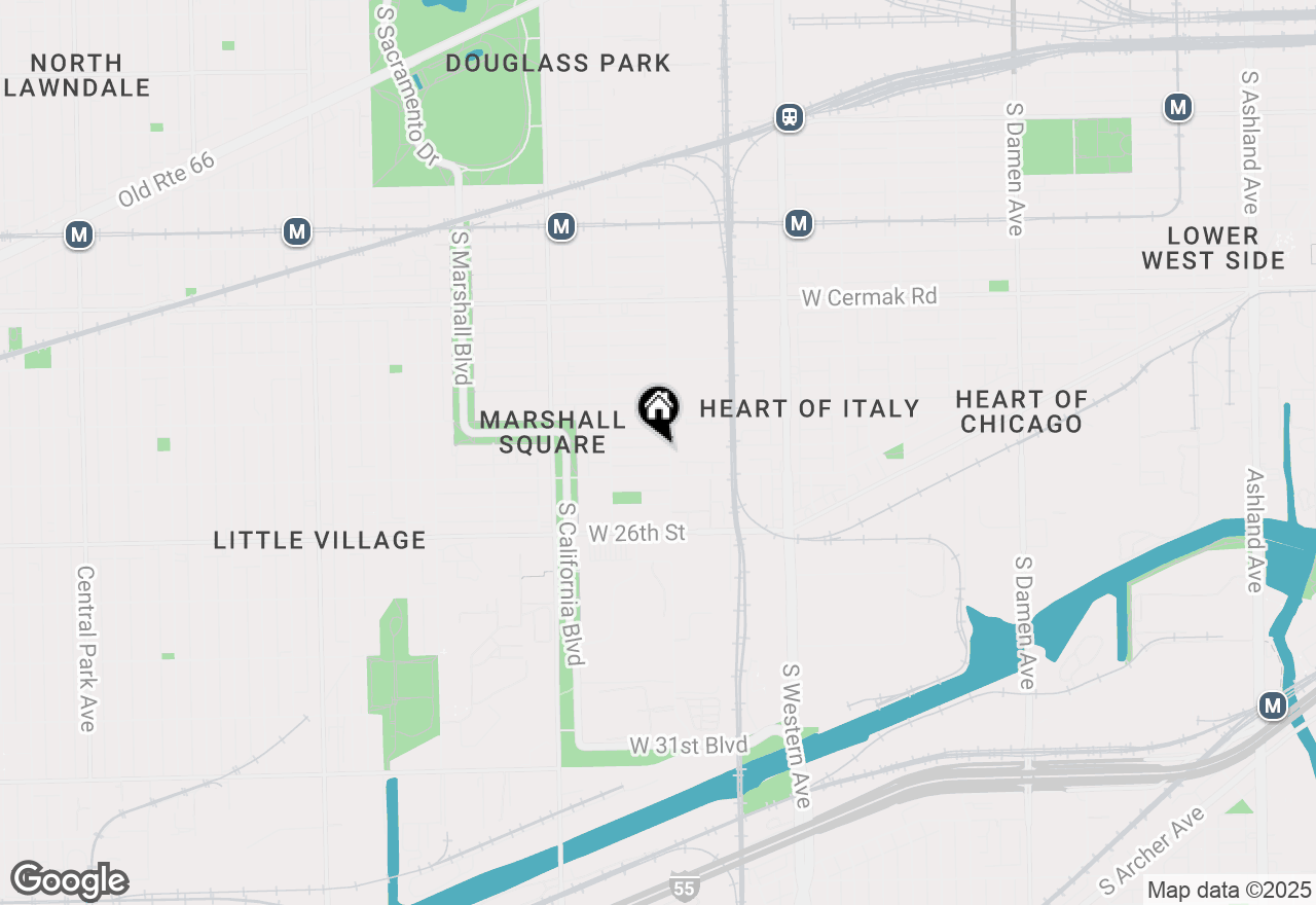 Map of 2608 W Luther Street, Chicago, IL 60608