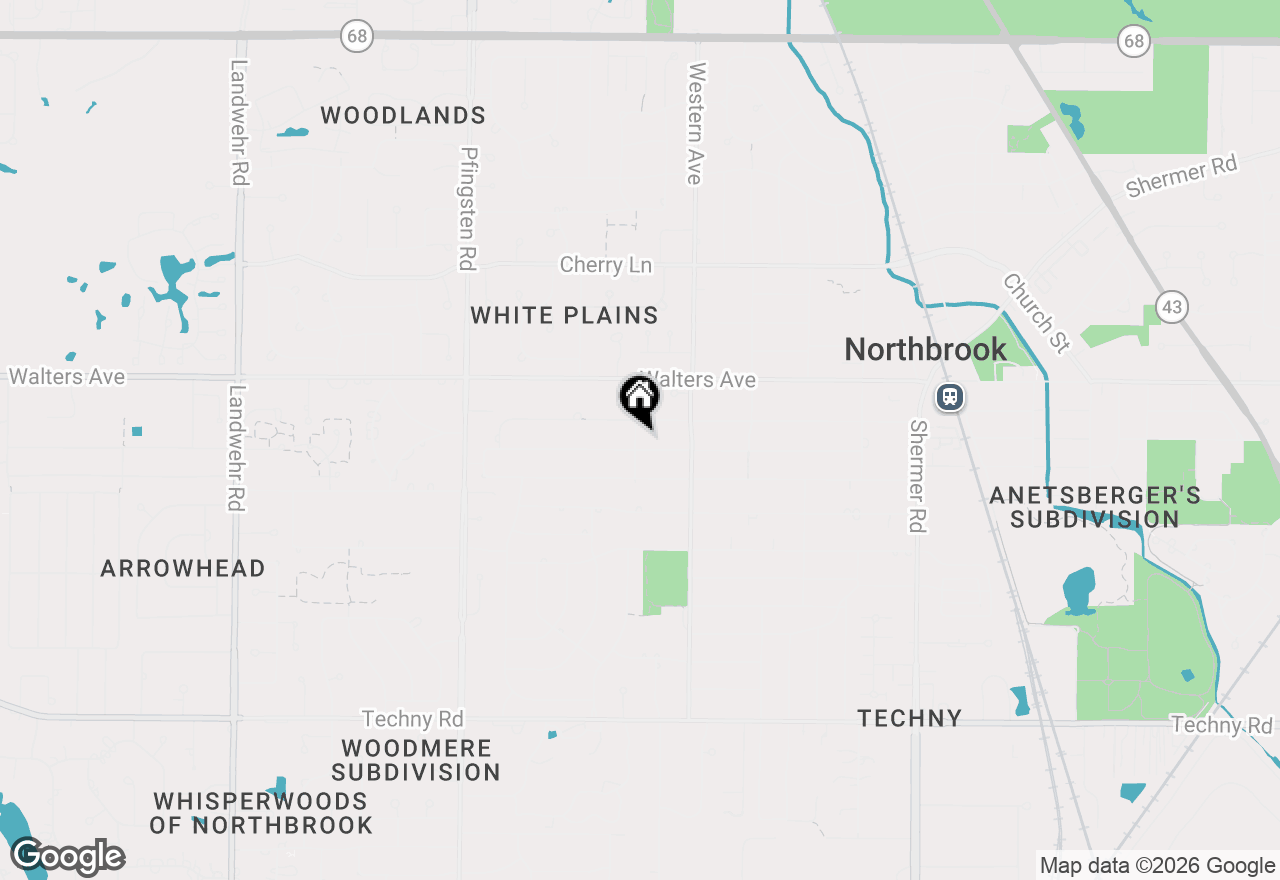 Map of 2444 Oak Avenue, Northbrook, IL 60062