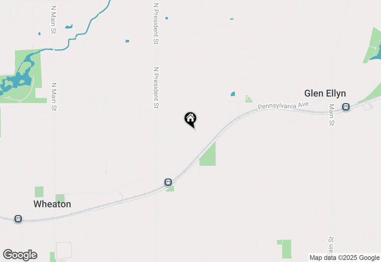 Map of 1319 E Harrison Avenue, Wheaton, IL 60187