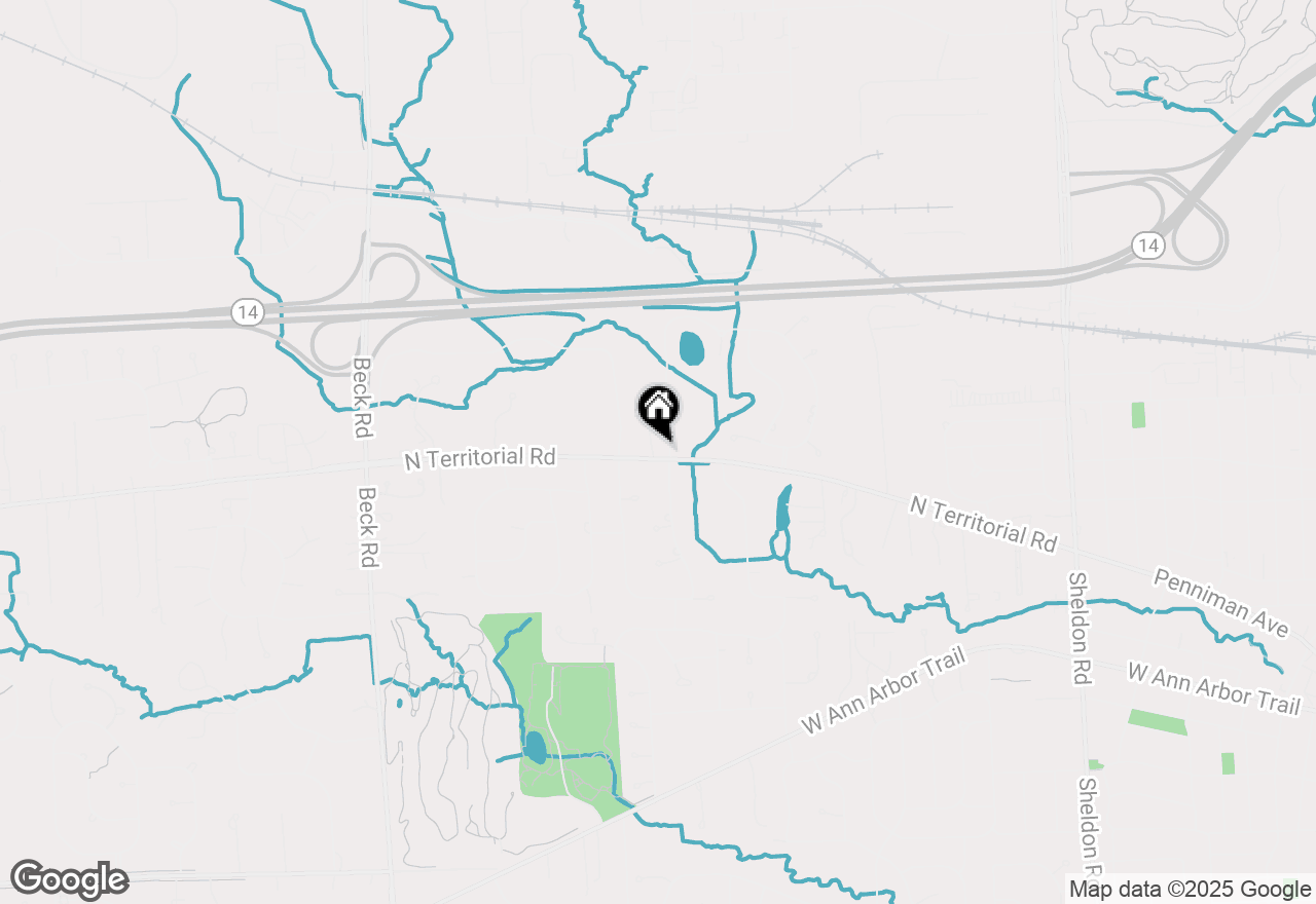 Map of 46100 N Territorial Road, Plymouth, MI 48170