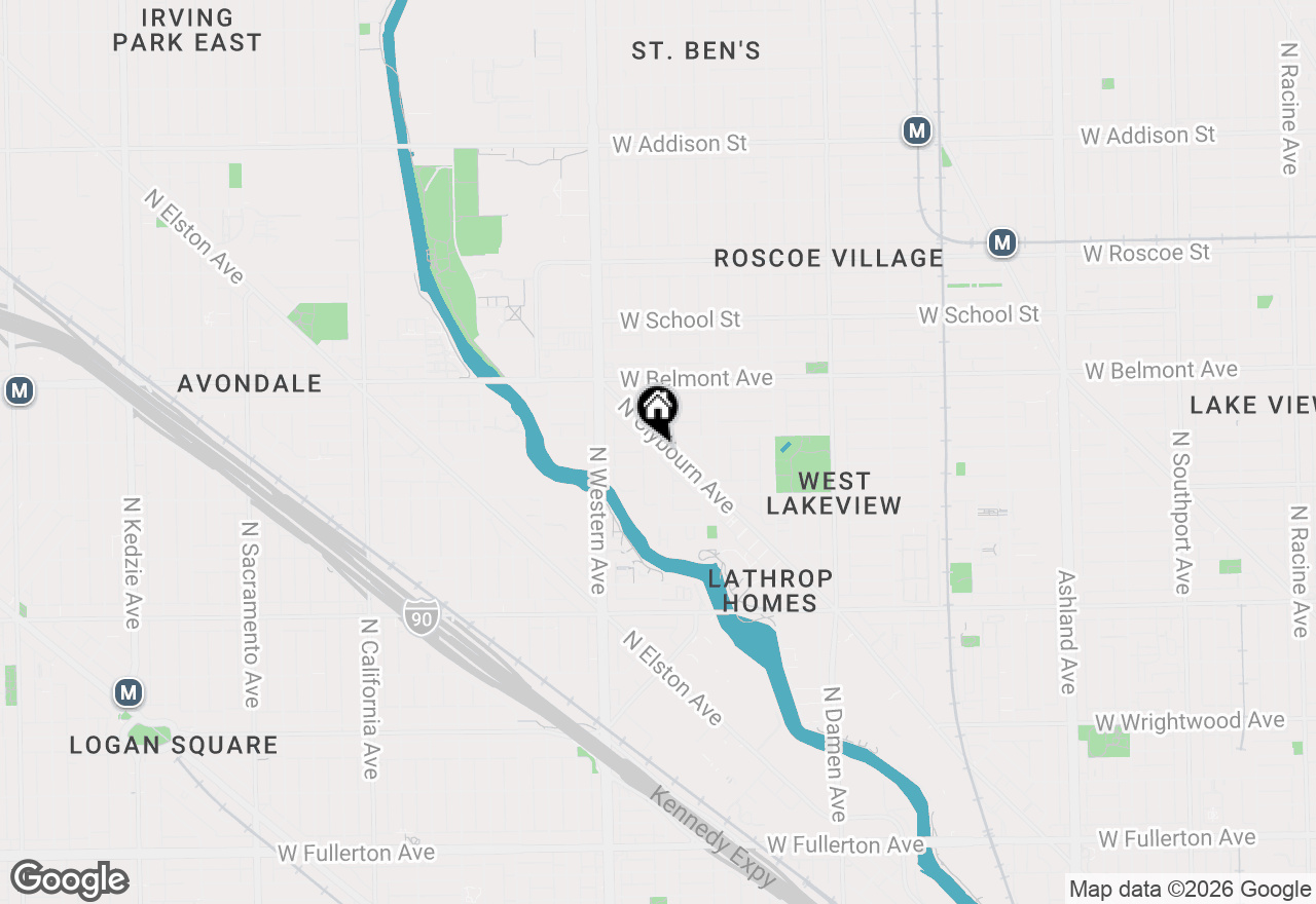 Map of 3047 N Oakley Avenue #301, Chicago, IL 60618