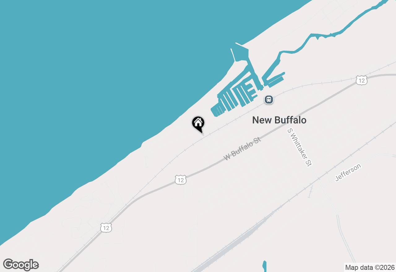 Map of 911 W Water Street, New Buffalo, MI 49117