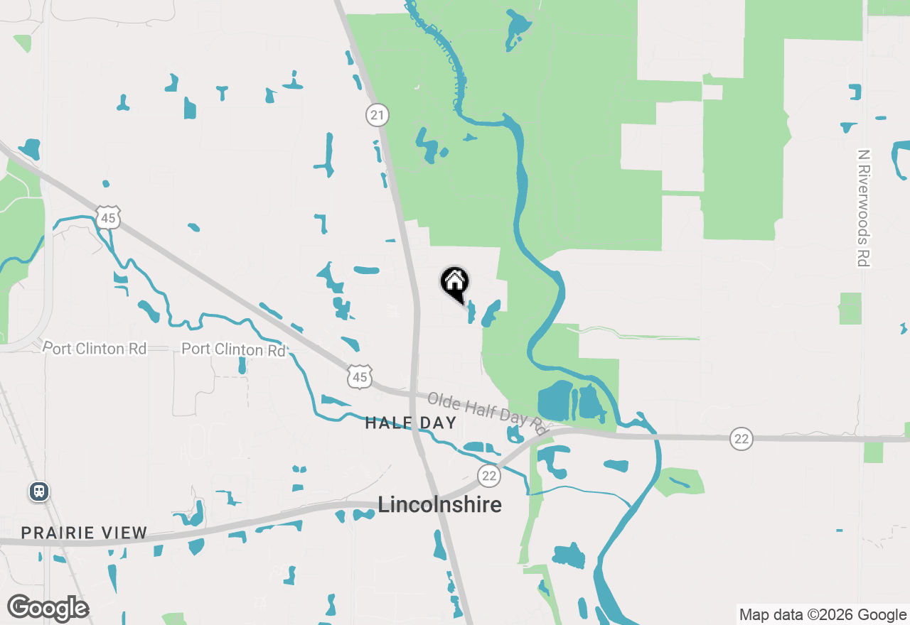 Map of 8 Ashford Court, Lincolnshire, IL 60069
