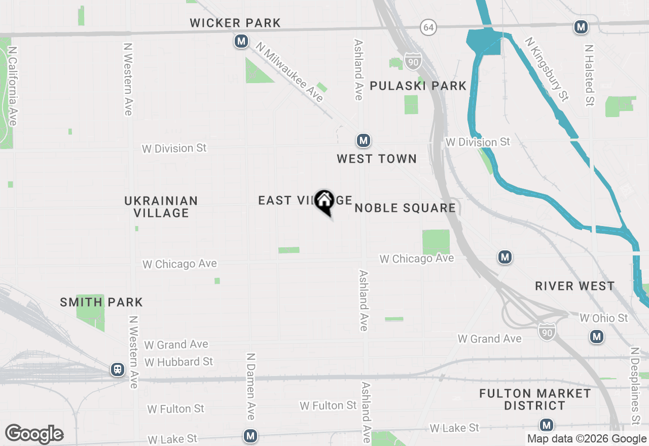 Map of 885 N Hermitage Avenue #C, Chicago, IL 60622
