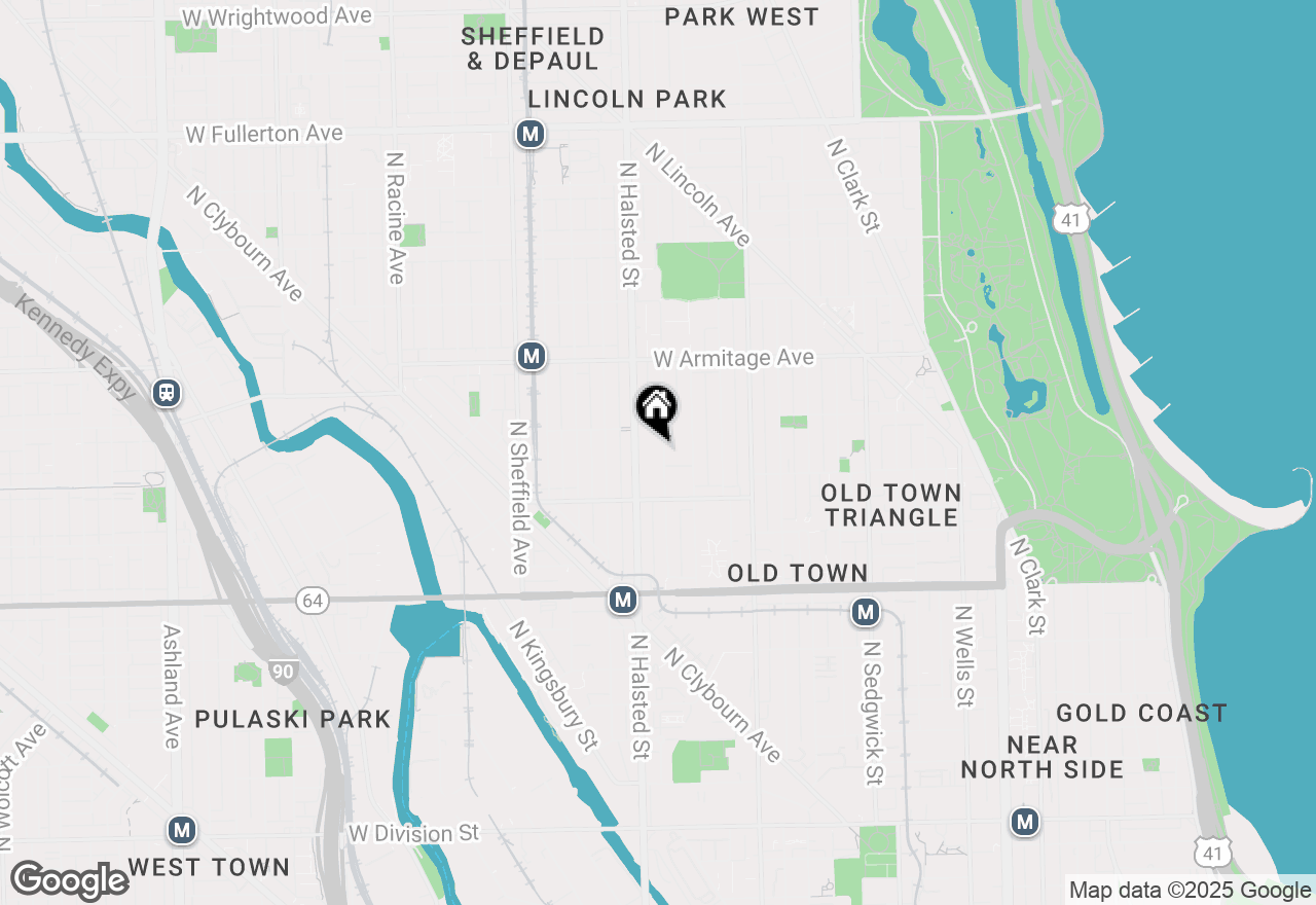 Map of 1852 N Burling, Chicago, IL 60614