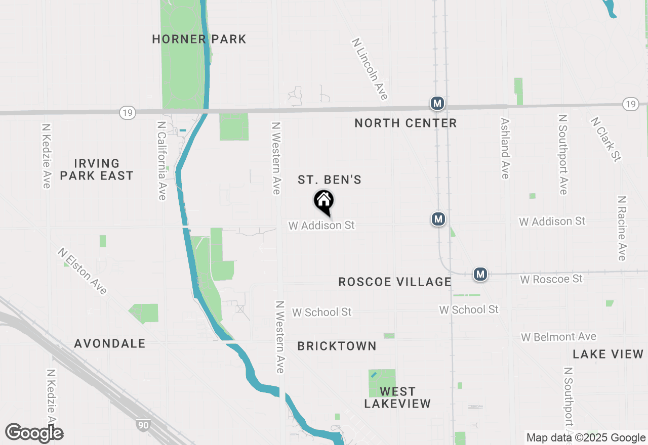 Map of 3605 N Bell Avenue #GS, Chicago, IL 60618