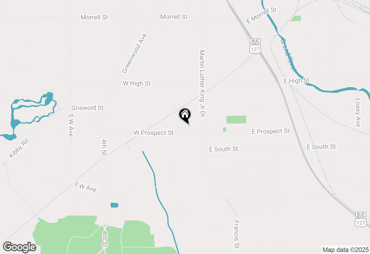 Map of 147 W Mansion Street, Jackson, MI 49203