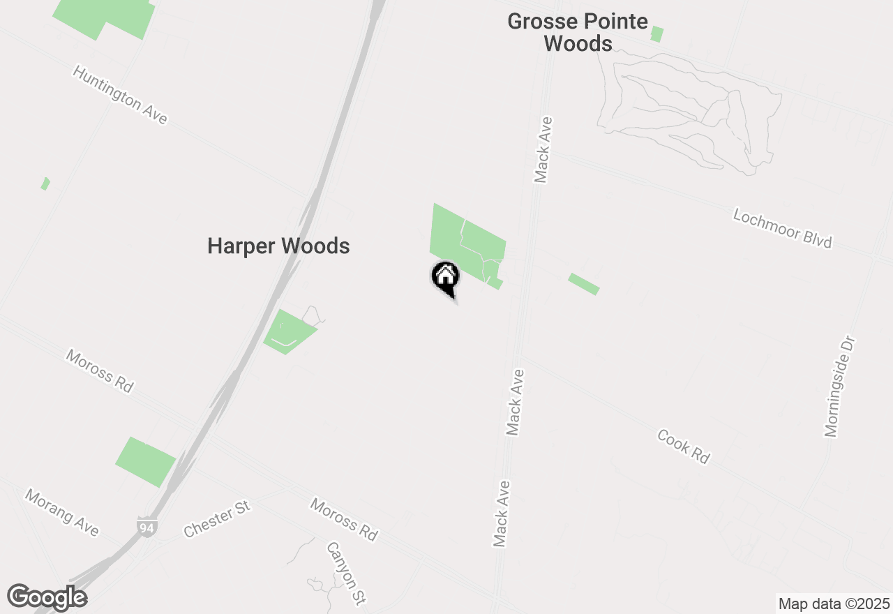 Map of 1915 Manchester Boulevard, Grosse Pointe Woods, MI 48236