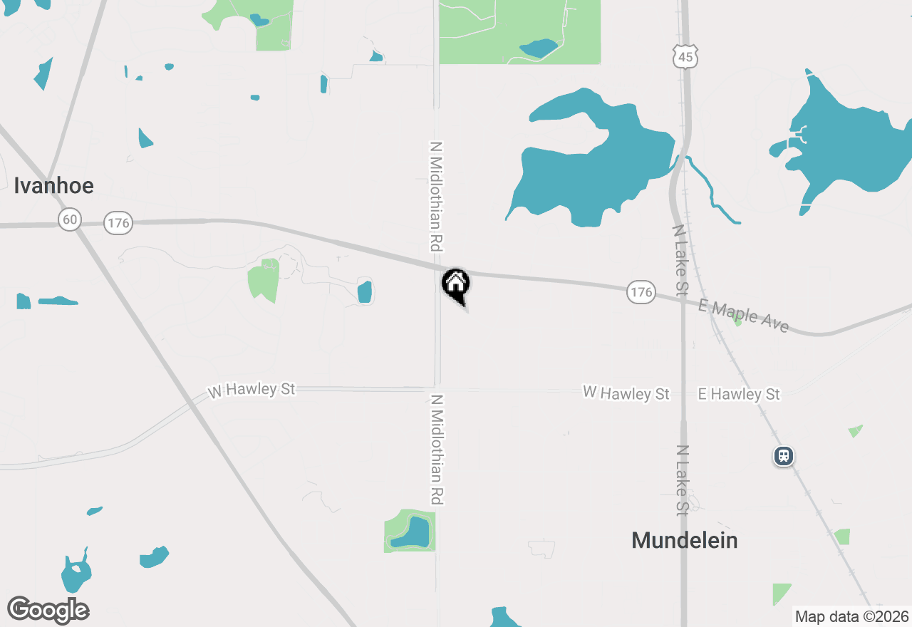 Map of 931 Bonniebrook Avenue, Mundelein, IL 60060
