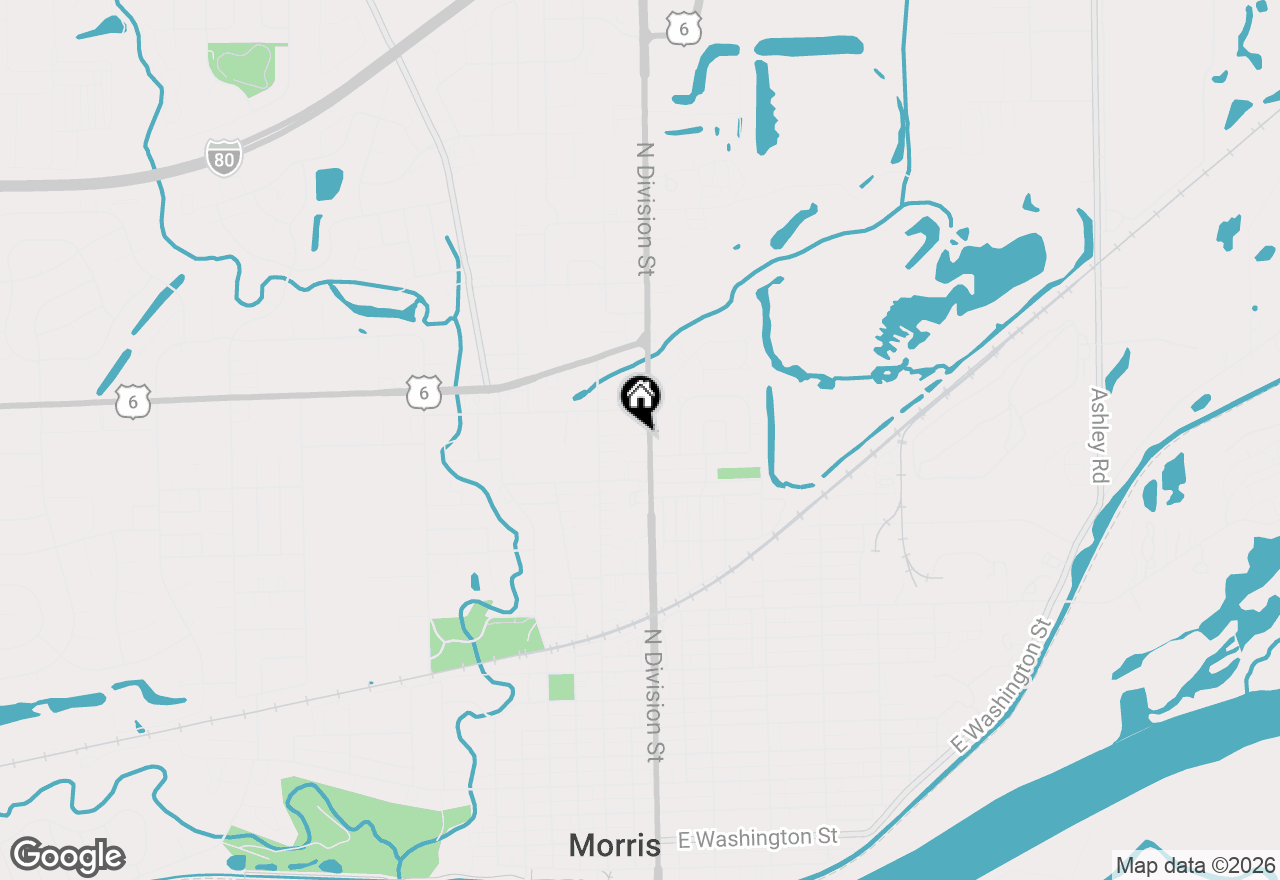 Map of 1346 N Division Street, Morris, IL 60450