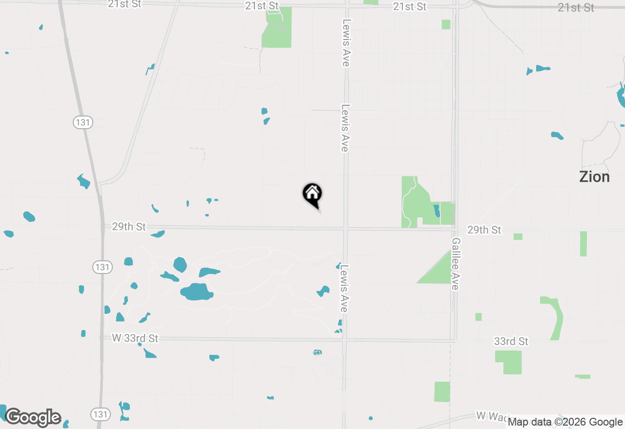Map of (Address confidential), Zion, Illinois 60099