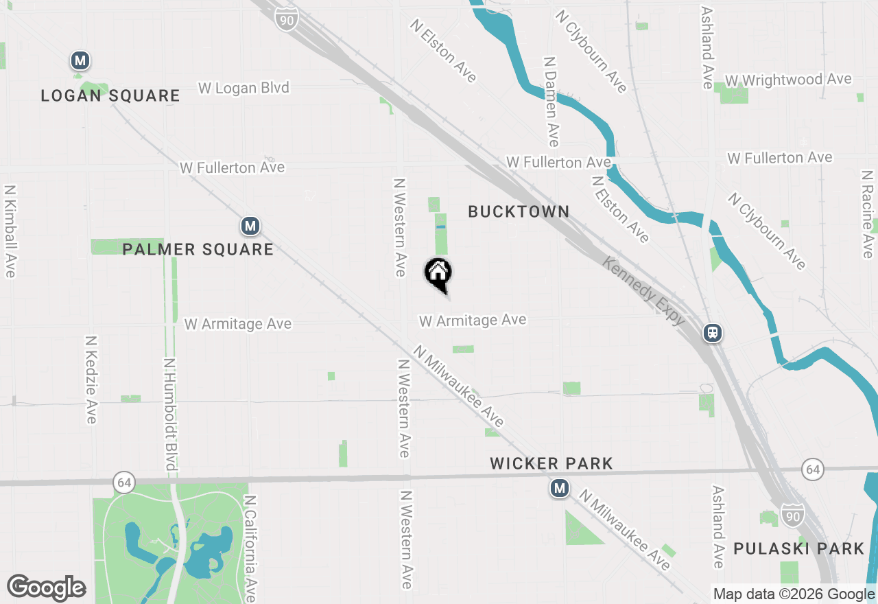 Map of 2028 N Oakley Avenue, Chicago, IL 60647