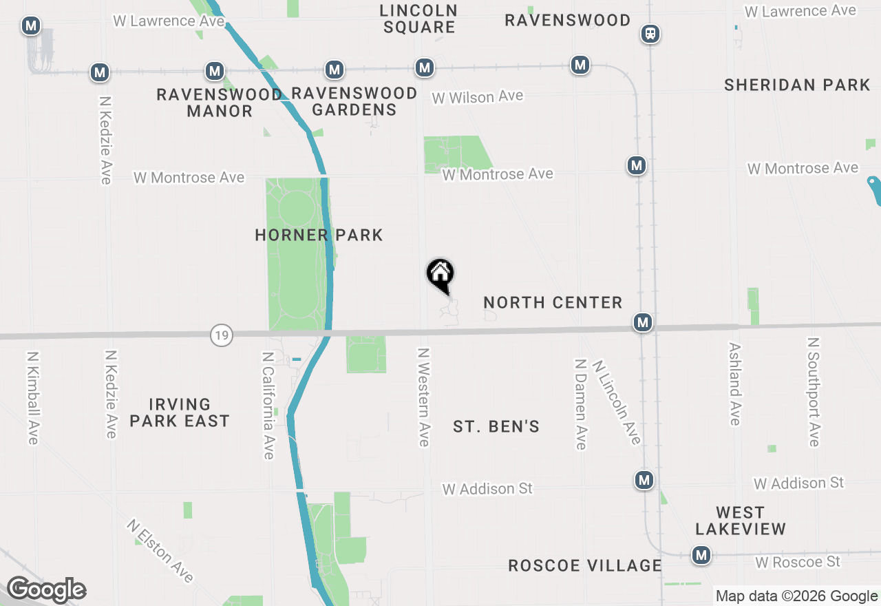 Map of 2335 W Belle Plaine Avenue #209, Chicago, IL 60618