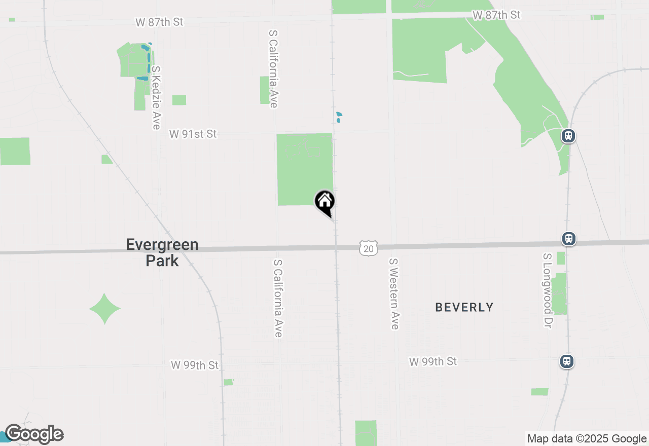Map of 2625 W 94th Street, Evergreen Park, IL 60805