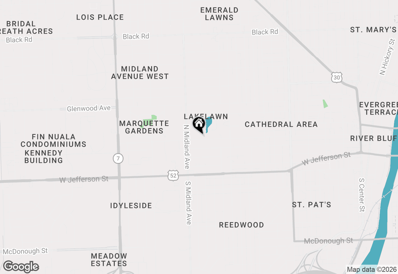 Map of 1305 Campbell Street, Joliet, IL 60435