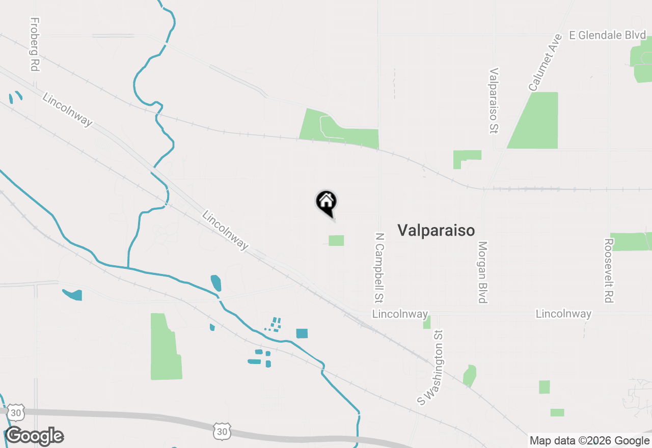 Map of 426 Elmhurst Avenue, Valparaiso, IN 46385
