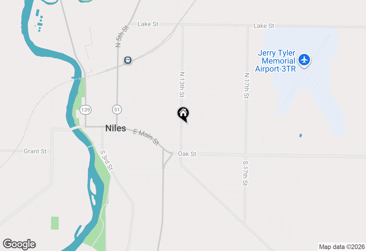 Map of 1301 Regent Street, Niles, MI 49120