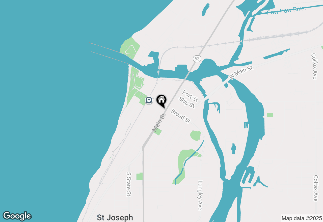 Map of 615 Elm Street, St Joseph, MI 49085