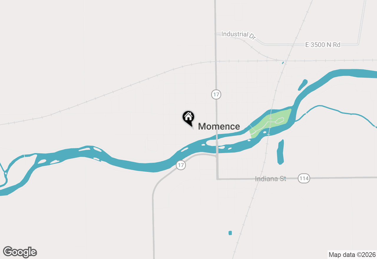Map of 44 1/2 N Market Street, Momence, IL 60954