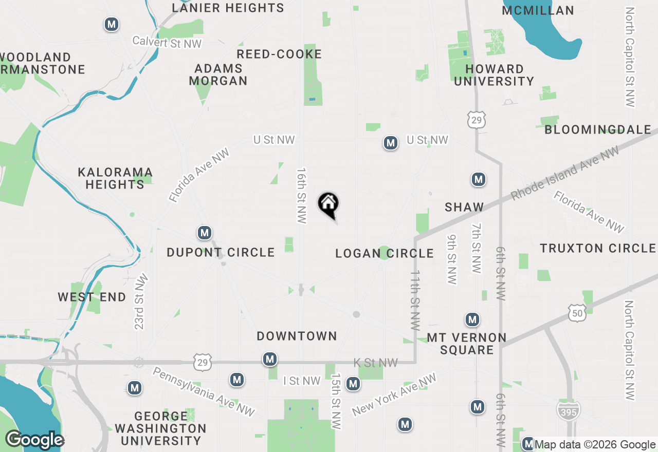 Map of 1605 15th Street Nw, Washington, DC 20009