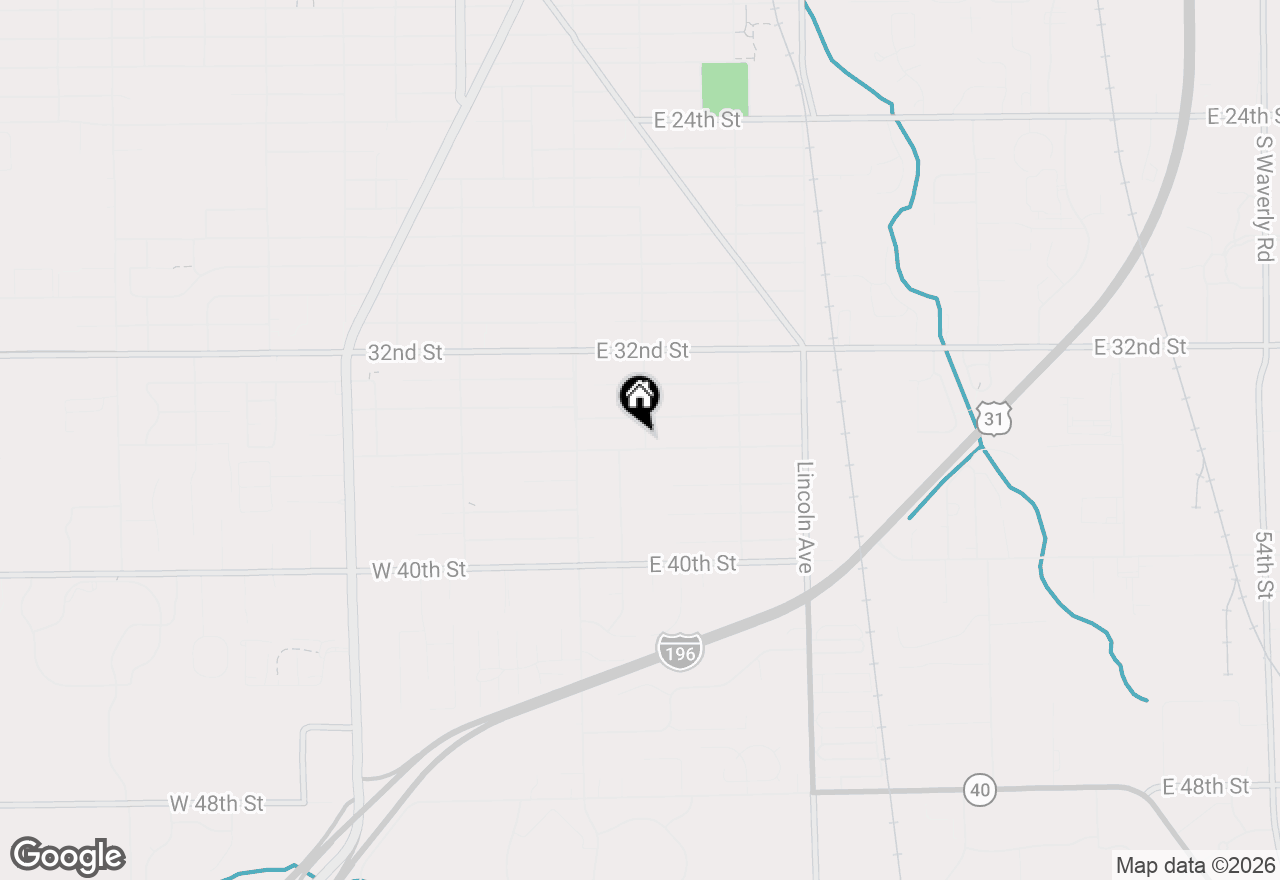 Map of 59 E 35th Street, Holland, MI 49423