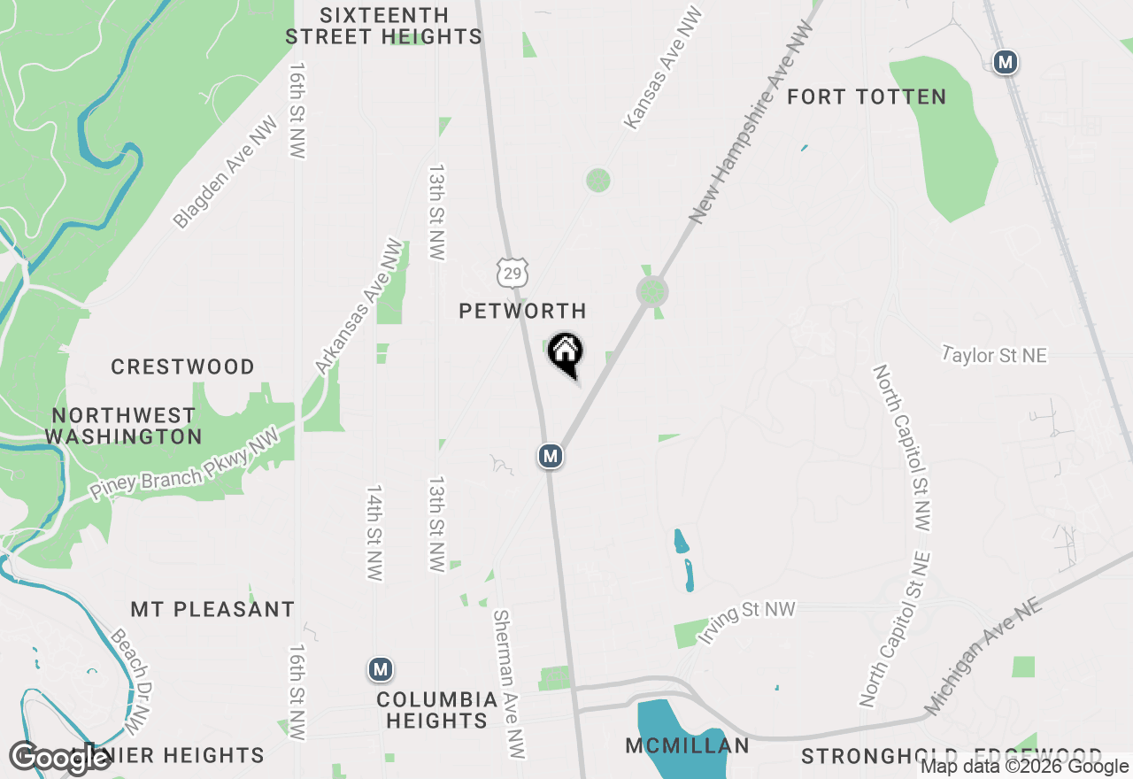 Map of 3916 8th Street Nw #B, Washington, DC 20011