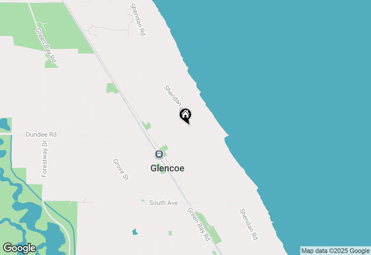 Map of 755 Sheridan Road, Glencoe, IL 60022