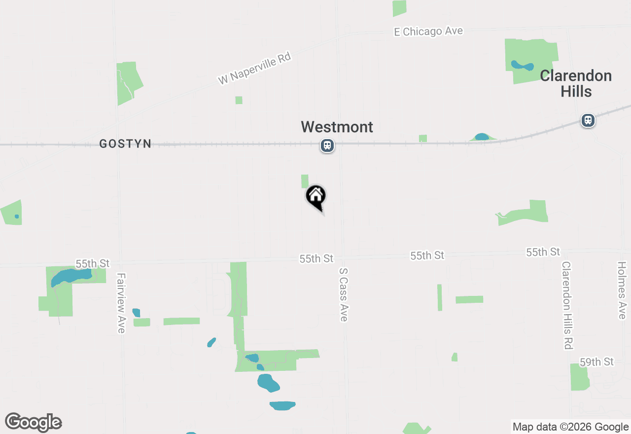 Map of 223 S Grant Street, Westmont, IL 60559