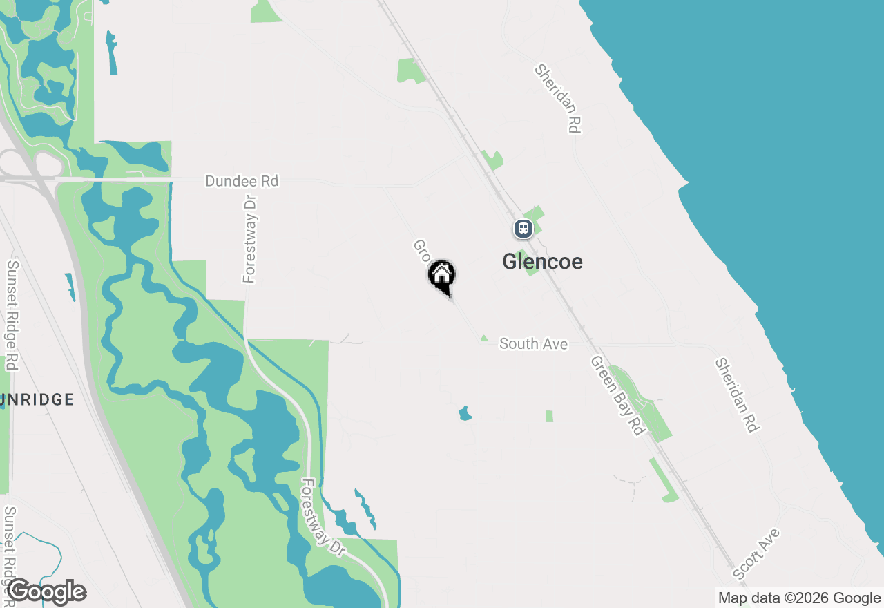 Map of 476 Park Avenue, Glencoe, IL 60022